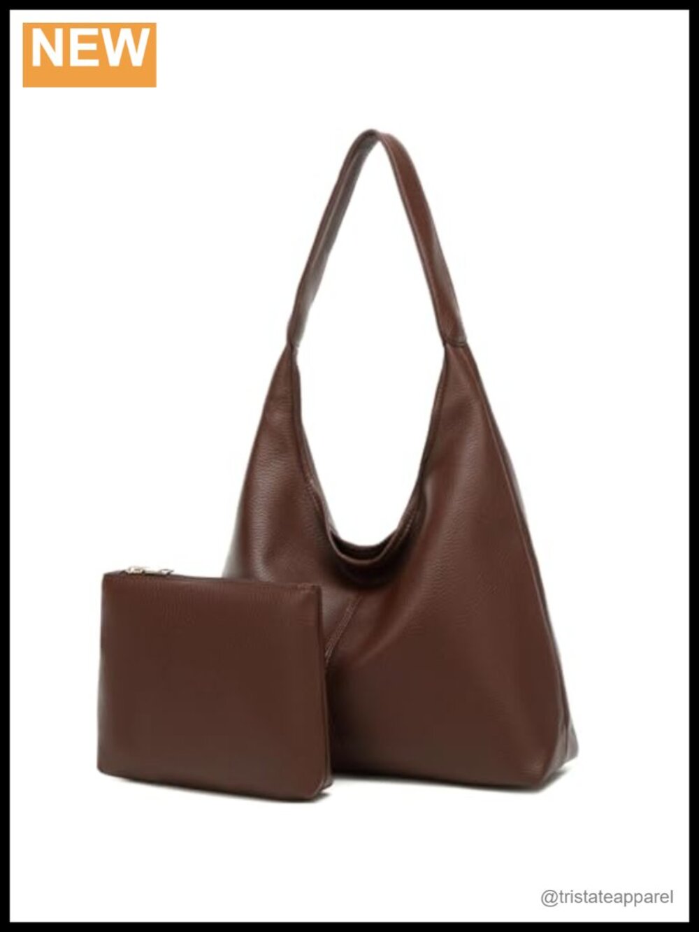 Slouchy Hobo Shoulder Bag Soft PU Leather Tote Purse for Work Travel